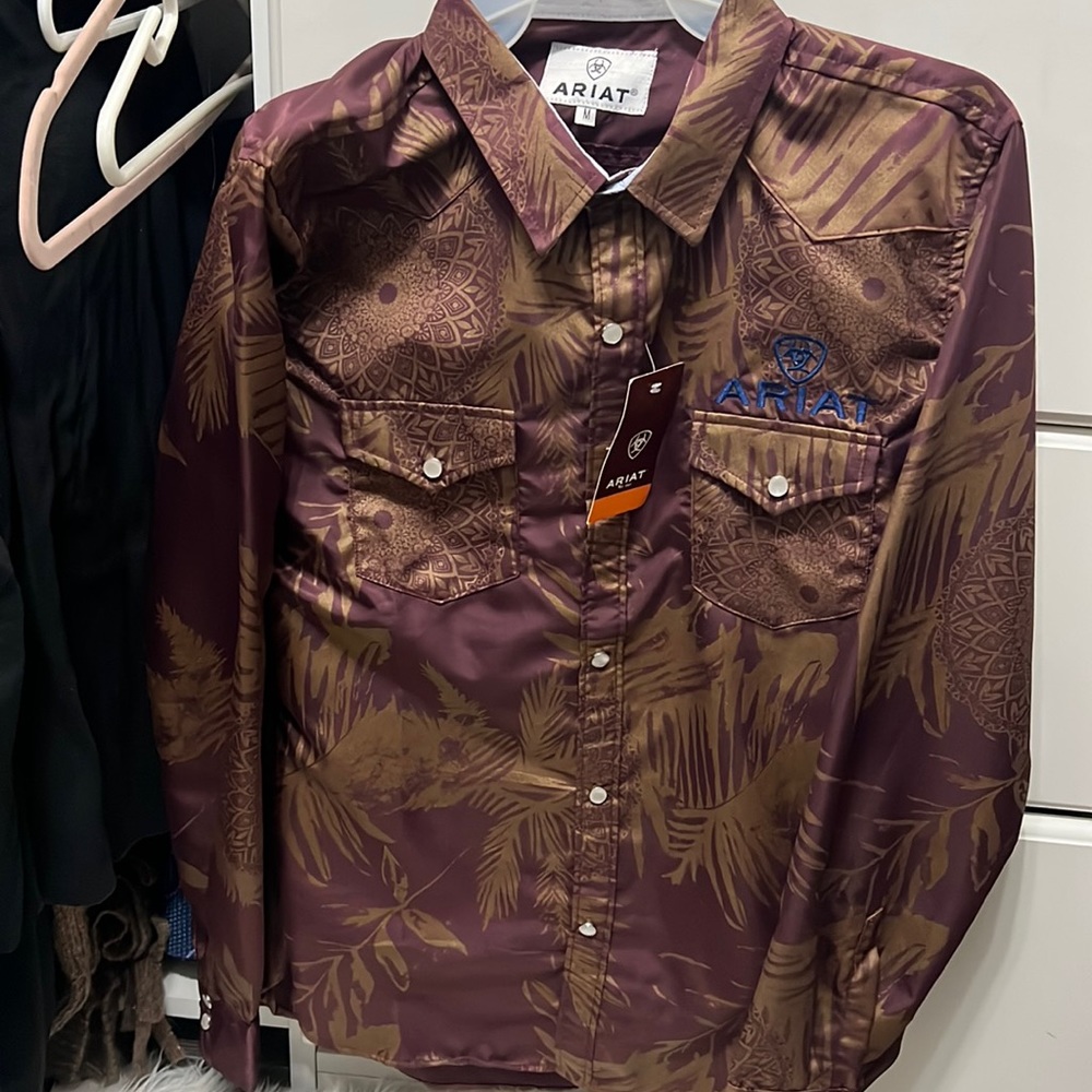 Magenta Ariat button up